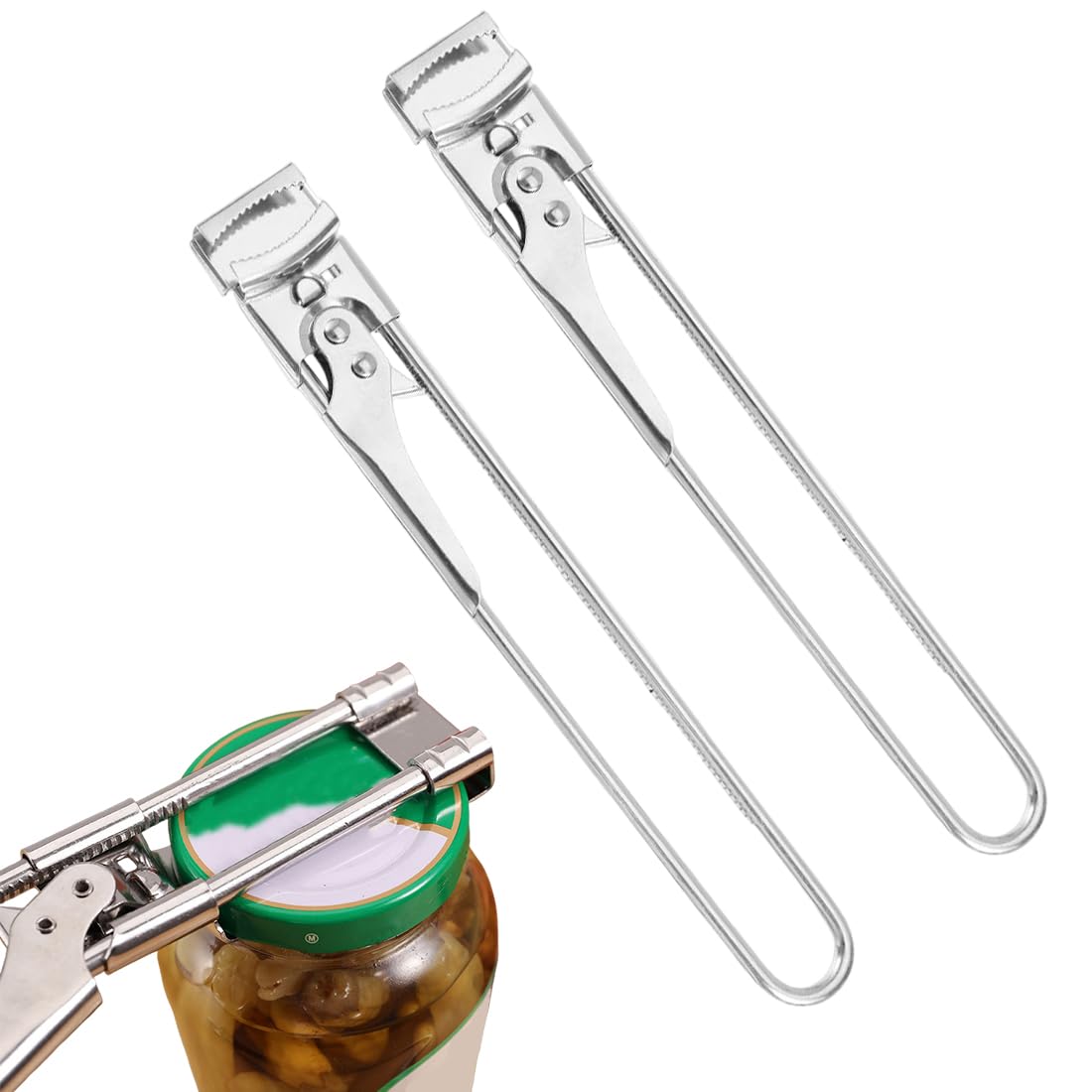 Apriscatole Manuale Regolabile in Acciaio Inossidabile, Apribarattoli Professionale Multifunzione per Cucina