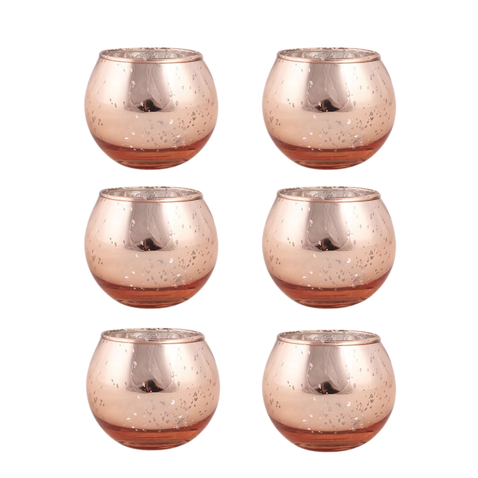 our fave 6Pcs Glass Tealight Holders Votive Holders Glass Tealight Holder for Party Wedding Table Centerpieces for Table Centerpiece