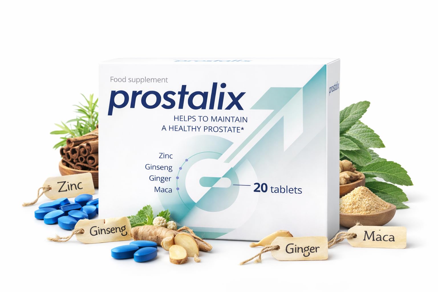 Integratore Alimentare Uomo con L-Arginina, Tribulus, Ginseng, Maca, Ortica, Licopene, Zinco e Vitamine del Gruppo B – 20 Compresse (1)