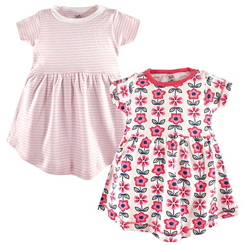 Image of Touched by Nature Girls' One Size Organic Cotton Short Long-Sleeve Dresses