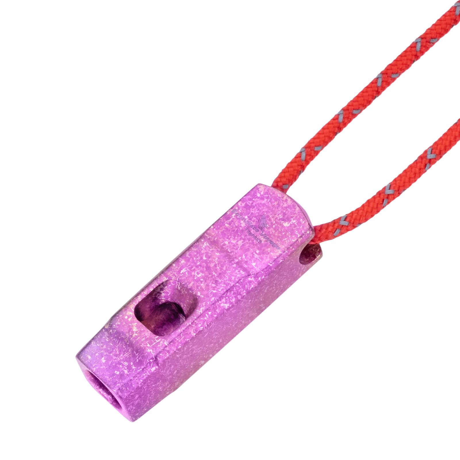 iBasingo 120dB Titanium Whistle Emergency Survival Safety Gear with Reflective Lanyard Loud for Outdoor Camping Hiking Coaches Training Sports Signaling Tool Ti9020O (Purple) — image 1