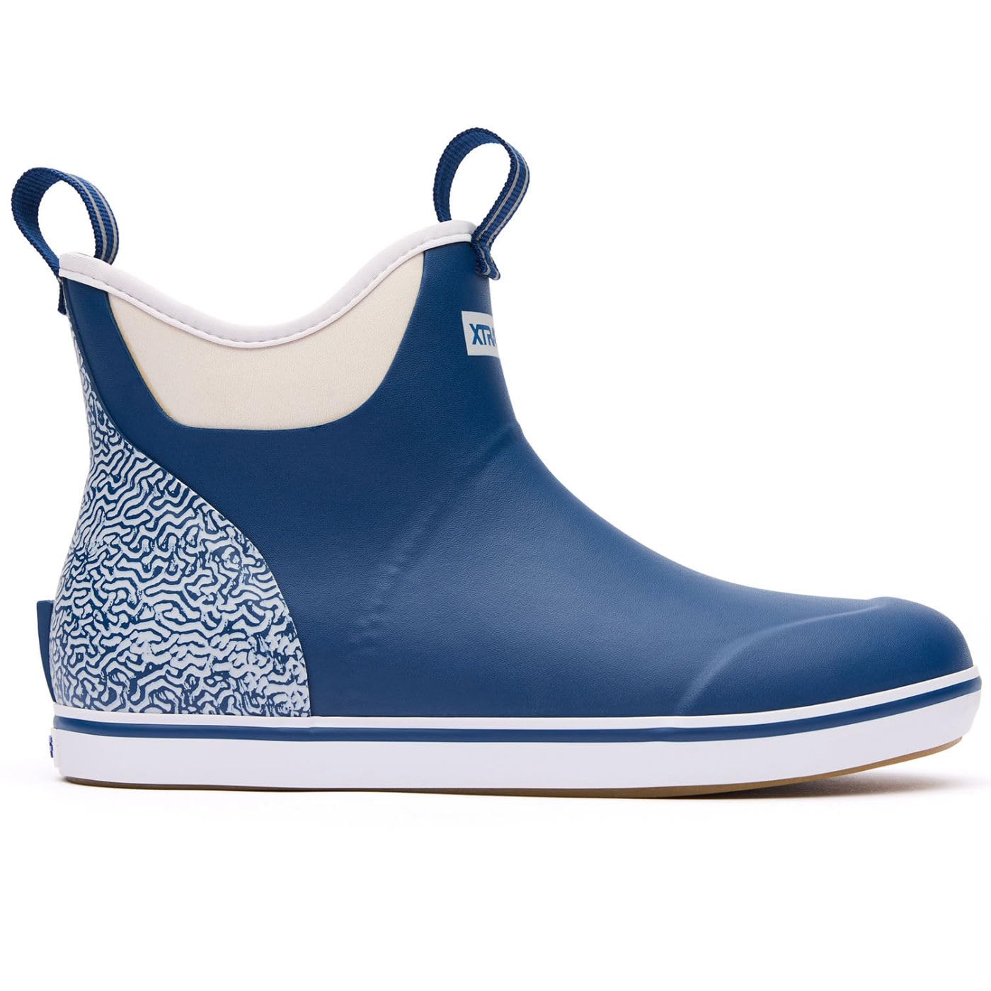 XTRATUF 6” Sesame Street Women’s Ankle Deck Boot - Lightweight, 100% Waterproof Rubber Footwear - Non-Marking, Slip-Resistant Outsole - Moisture-Wicking Liner