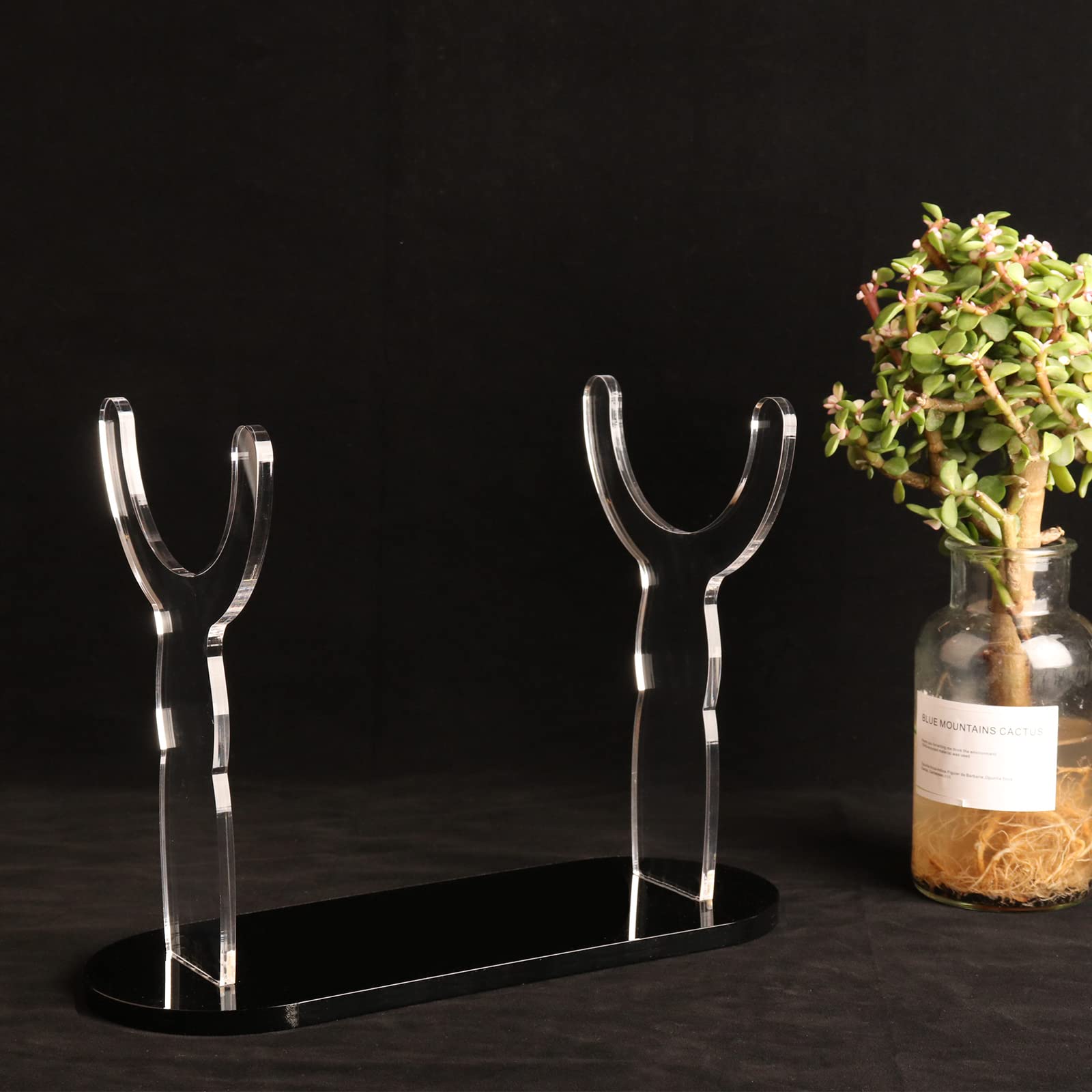 Soporte de cuerno acrílico resistente, soporte decorativo para shofar, adecuado para todos los cuernos kosher yemení, antílope de cuerno trenzado, antílope