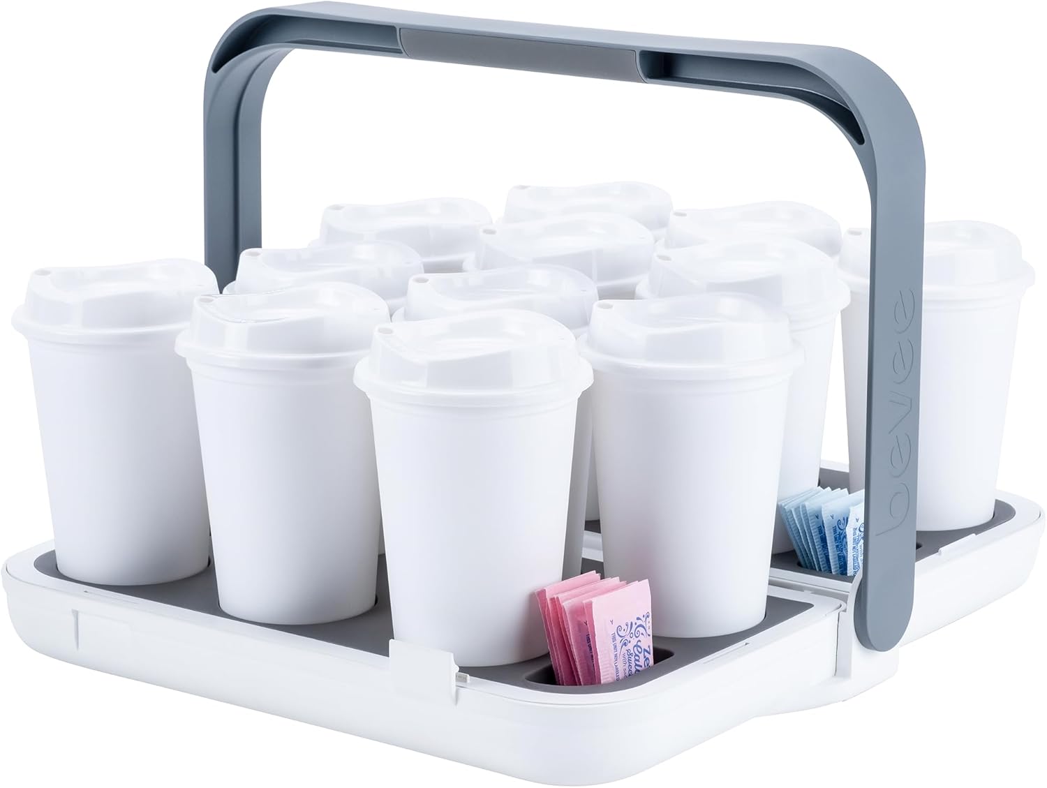 Reusable Drink Carrier with Comfort Handle for Coffee Runs