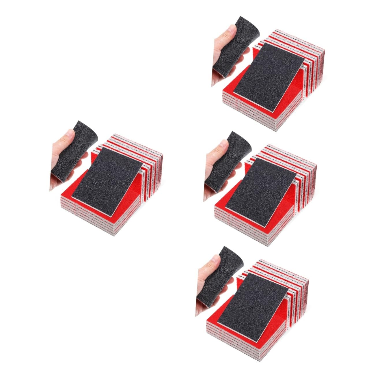 4 Ensembles Papier Abrasif pour Voiture Éponges De Ponçage Papier De Verre pour Voiture Papier De Verre pour Peinture Automobile Blocs De Ponçage en Éponge Corindon 20 Pièces * 4