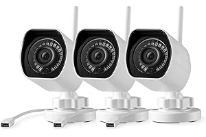 [2023 Upgraded] Zmodo 1080p Outdoor Wireless Camera, 3 Pack Indoor Outside WiFi Cameras
