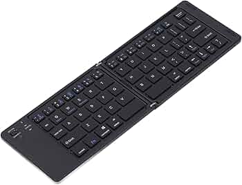 折りたたみ式Bluetoothキーボード Amazon | 折りたたみ式Bluetoothキーボード、充電式磁気7.3mm超スリム