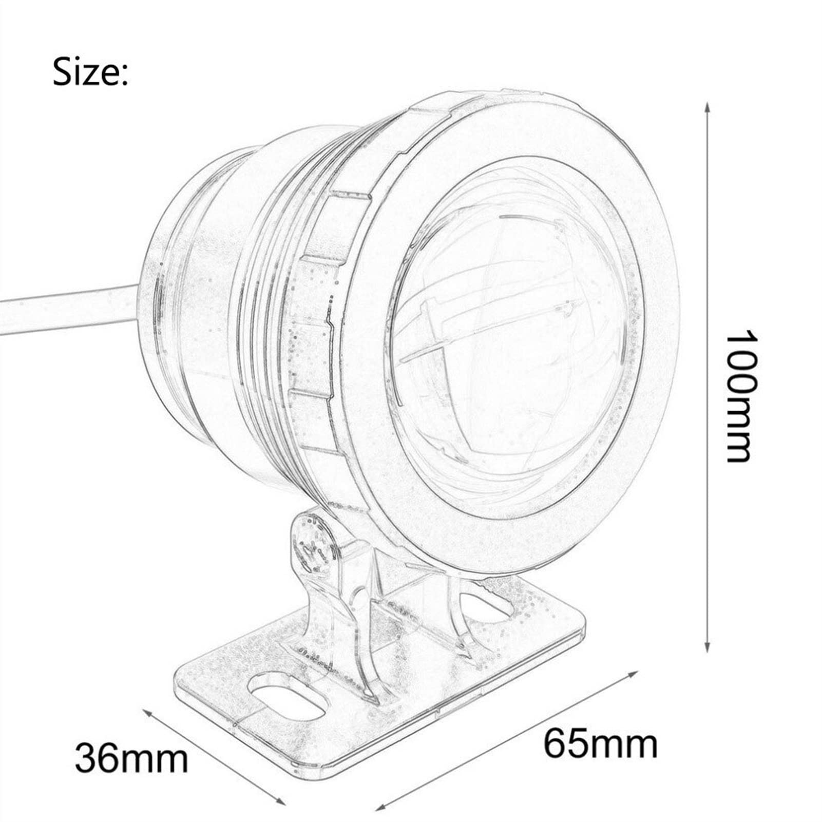 Luz para Piscina 1 0W / 15W Impermeable RGB LED Submarino SPOT LIGHT SIGRYSIBLE GARDING PAND FOUNTIN FOUNTIN DE LÁMPARA CONTROLADA REMOTADA 24KEY for ACUARIO DE PISCINA Luces Sumergibles ( Color : Sil