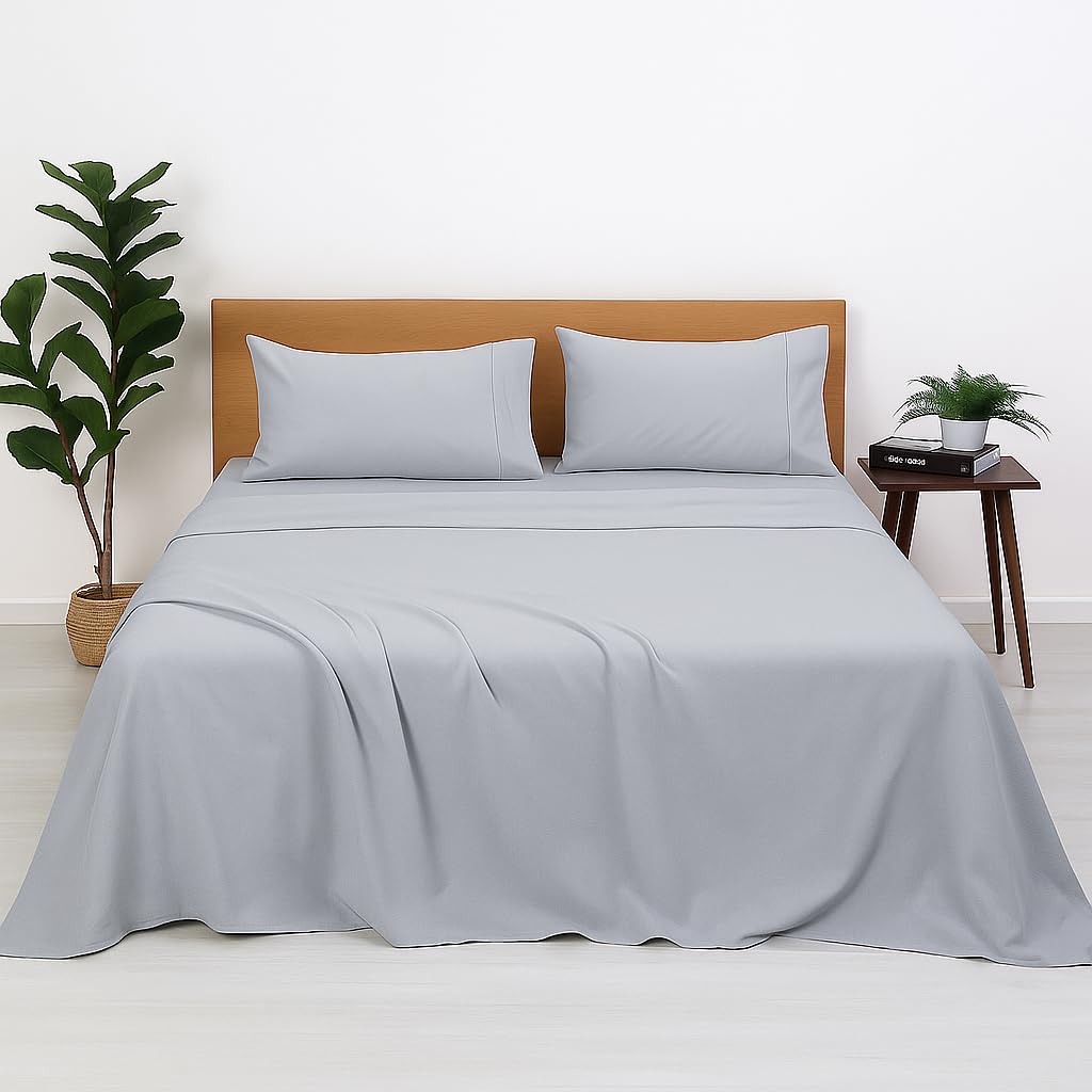 Soft Queen Bedsheets - Dark Grey Microfiber -10