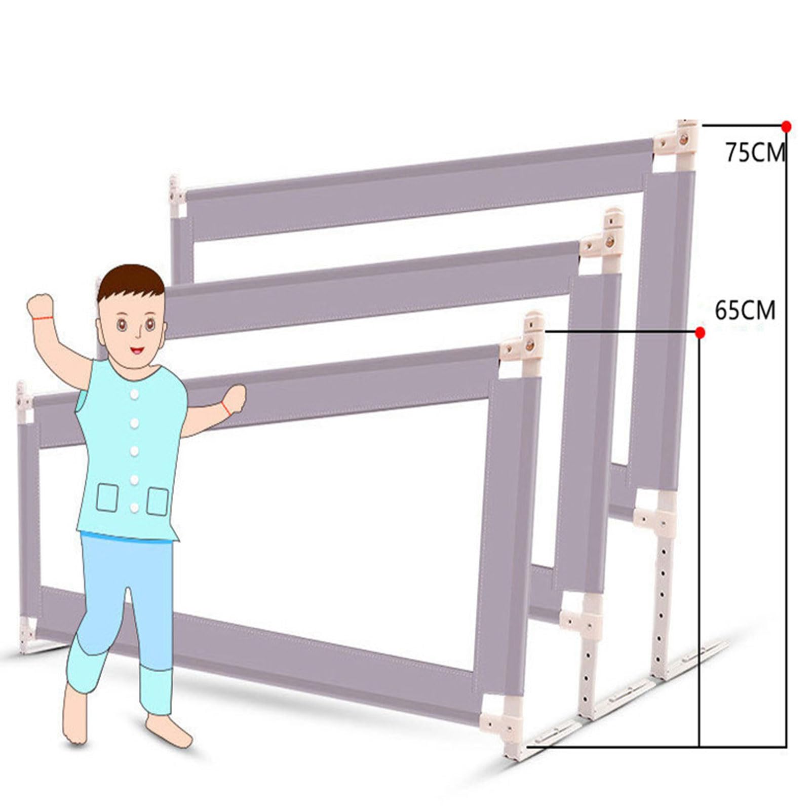 Barandillas de Cama para niños pequeños, barandilla de Cama Ajustable en Altura Mejorada, barandillas de Seguridad para Cama Infantil de 1 Lado, Especialmente diseñadas para Camas