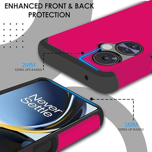 Miniatura 3 de HRWireless Funda compatible con OnePlus Nord N30 5G con soporte de anillo y vidrio templado, resistente y fuerte híbrido