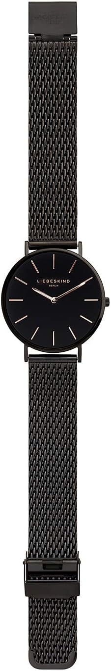 Liebeskind Analogue Quartz Watch with Stainless Steel Strap Ip Black-black Single