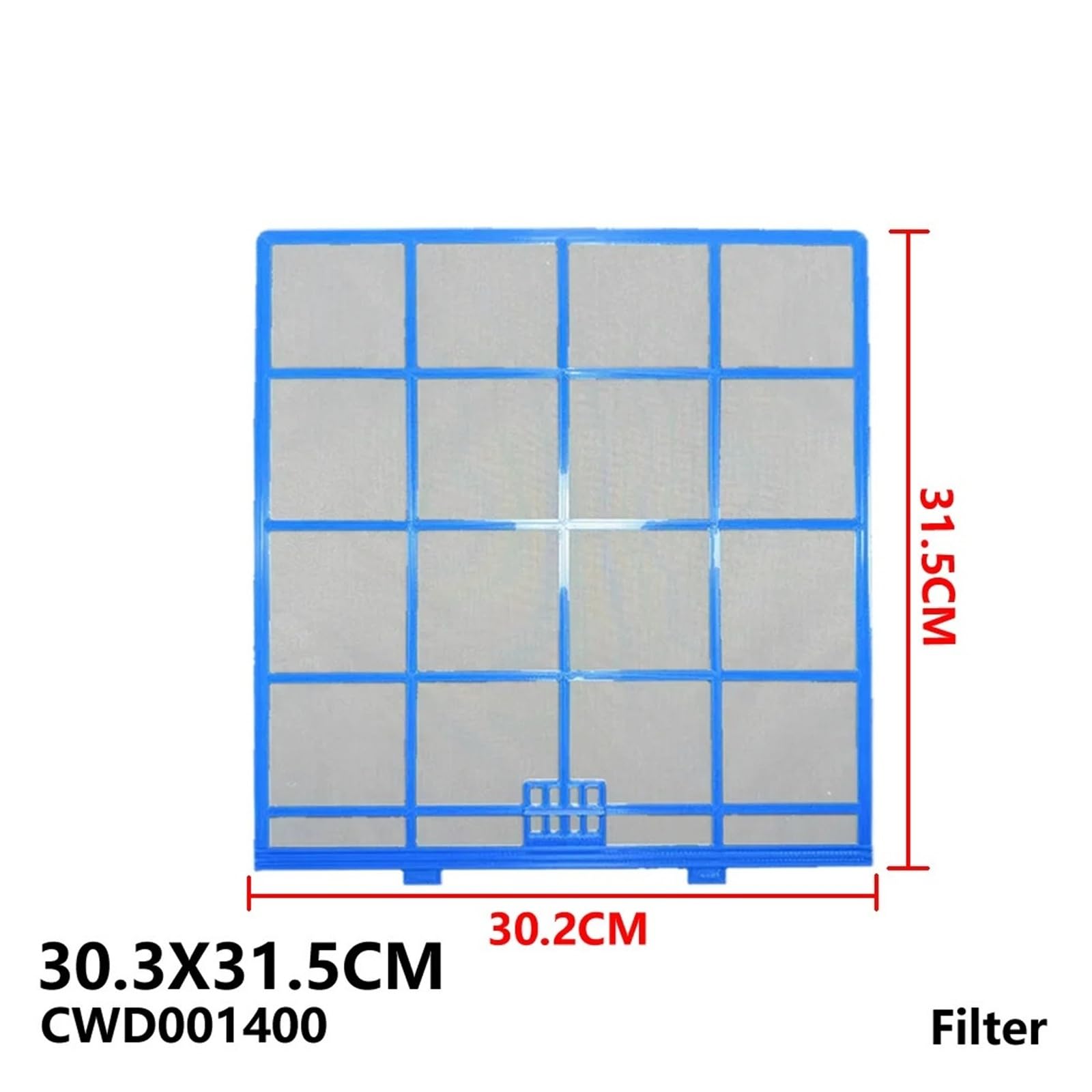 Filtro Del Condizionatore D'aria CWD001400/CWD00-02810, Compatibile Con Panasonic, Compatibile Con Rasonic, Parti Dell'aria Condizionata 30,2X31,5 Cm | 2pcs