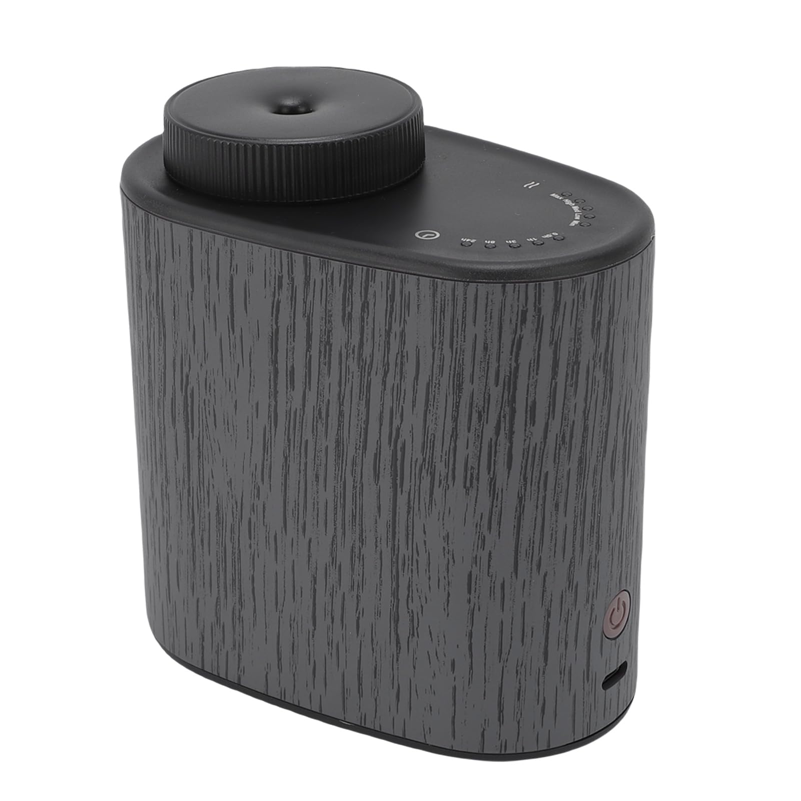 Generic Difusor de Aceite Esencial Portátil sin Agua, Difusor de a Prueba de Fugas de bajo Ruido Controlado por Aplicación Inteligente para el Hogar, el Coche y la Oficina (Black)