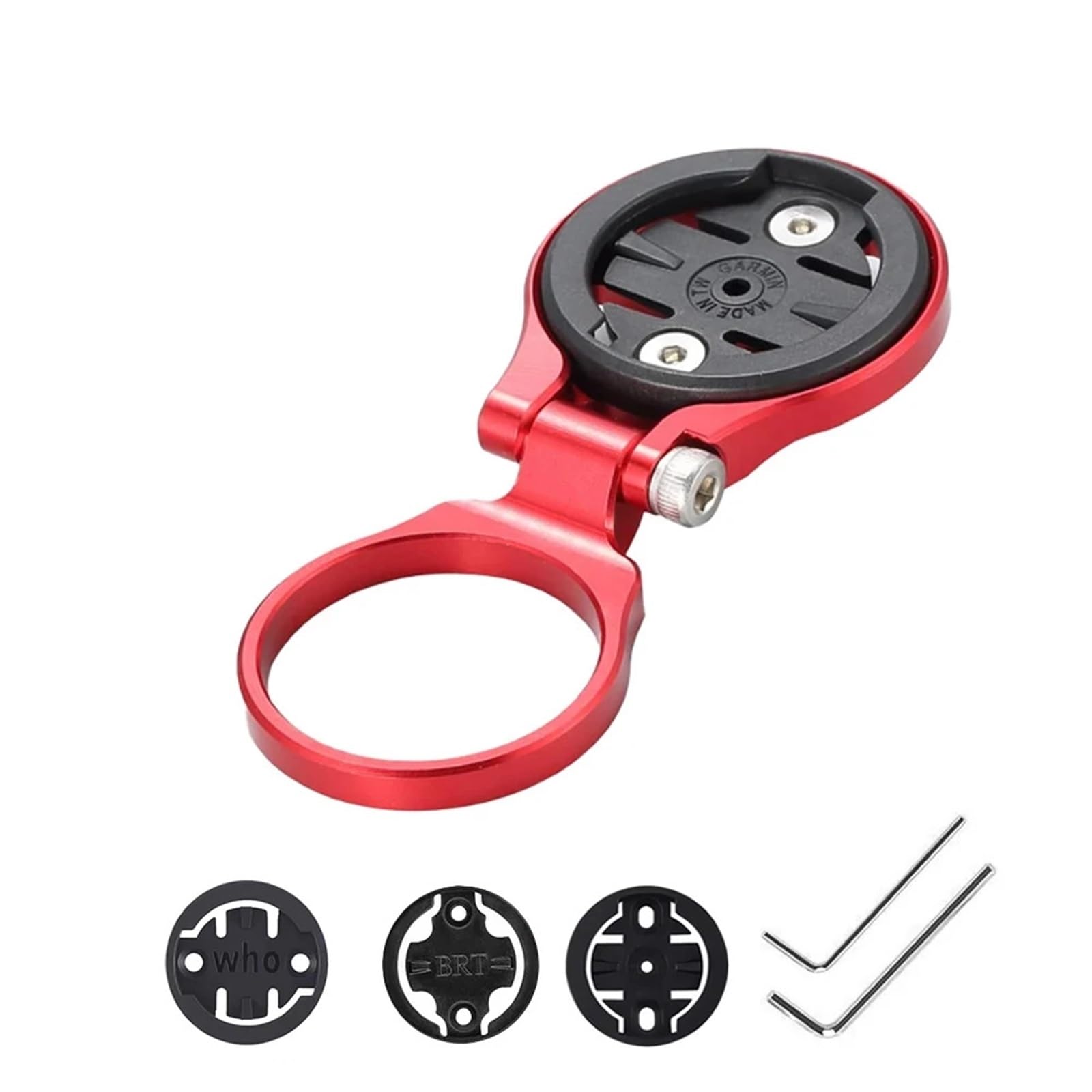 4 paia di supporti per manubrio del computer da bicicletta, regolabili, per mountain bike, bici da strada, cronometro, GPS, bici da strada (rosso)