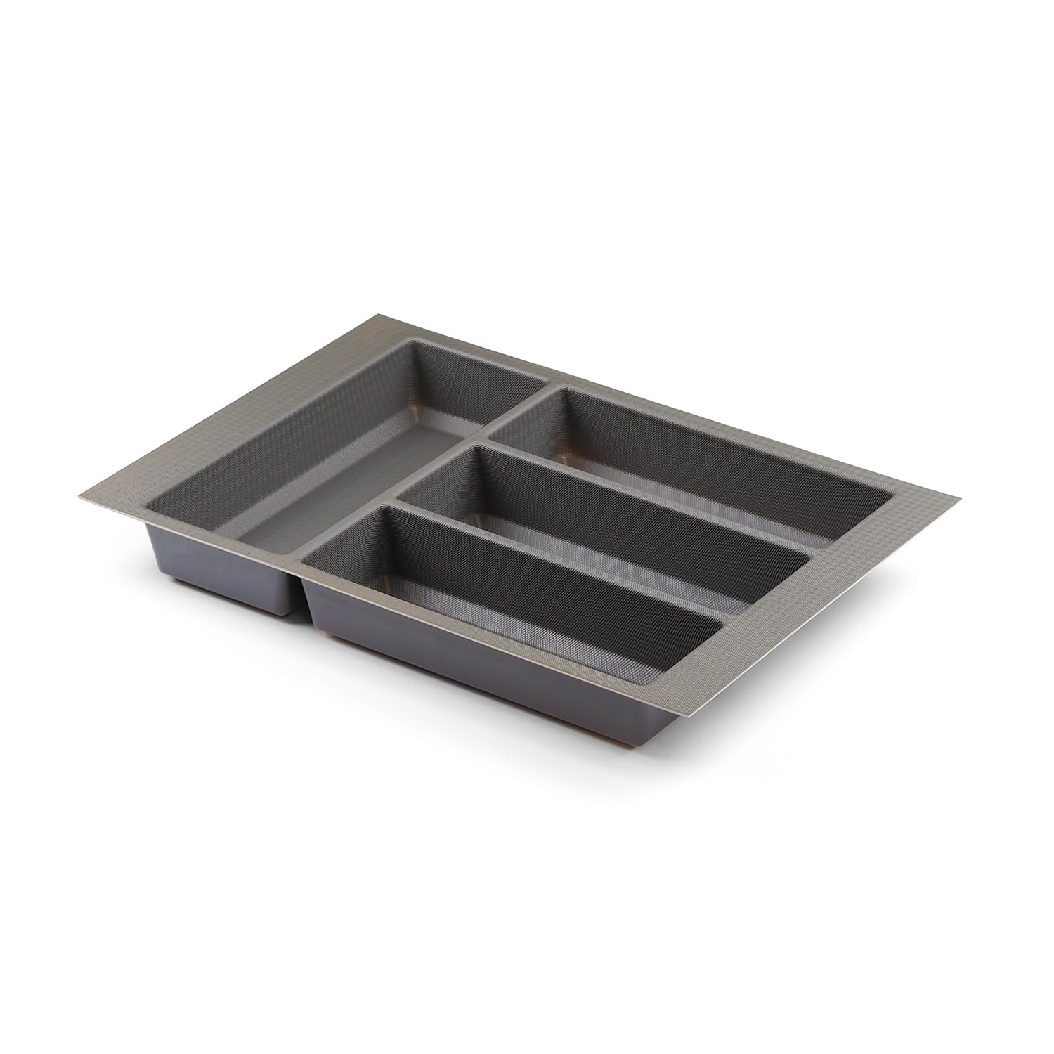 Handle & Home Basalt Grey Cutlery Tray for 400mm Grass Scala Drawer | 430mm L x 306mm W | Textured Non Slip Finish | Anthracite Stone | Kitchen Organisation | Storage