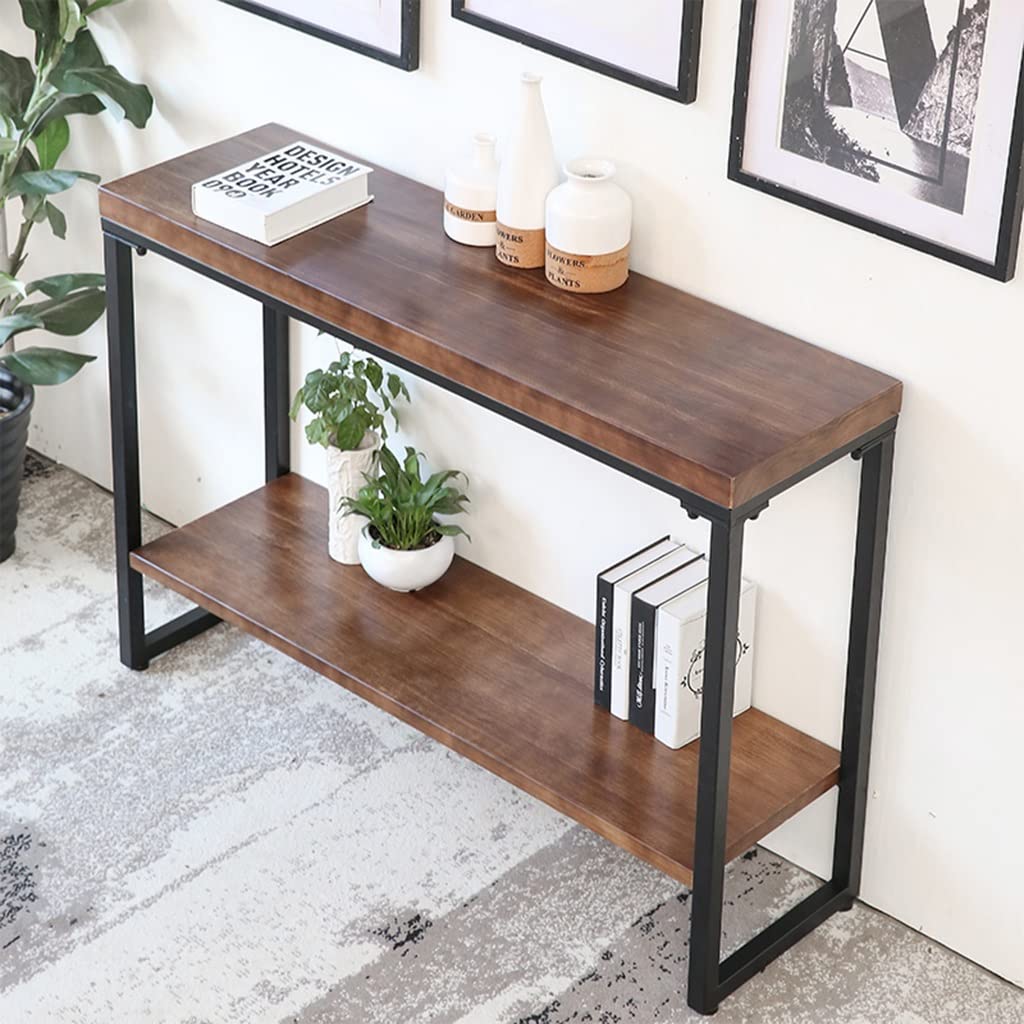 Amazon.com: NIZAME Home Sofa Table with 2 Tiers Shelf, End Table