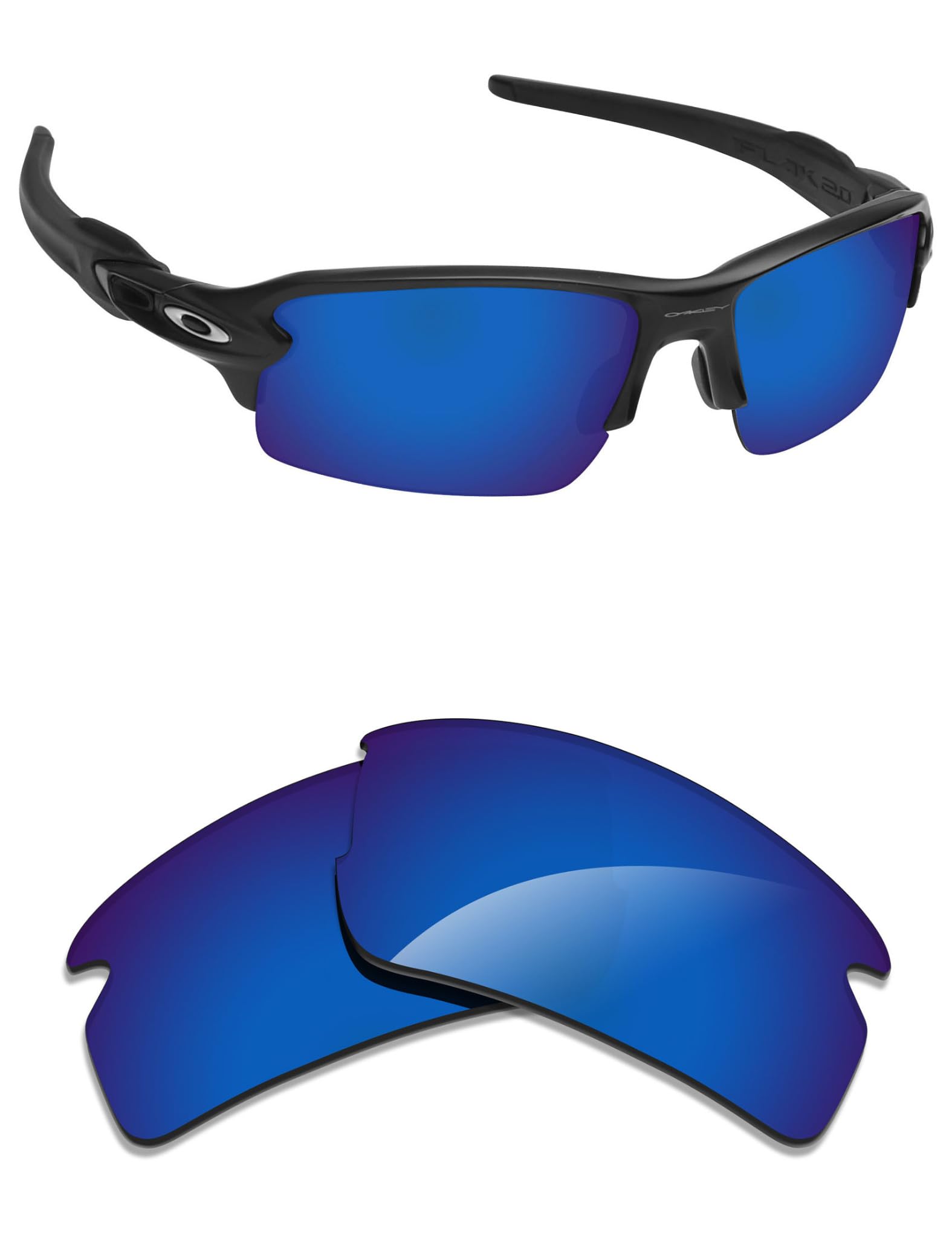 Alphax Polarized Replacement Lenses/Accessories for Oakley Flak Draft OO9364 - Multiple Options Size: One size