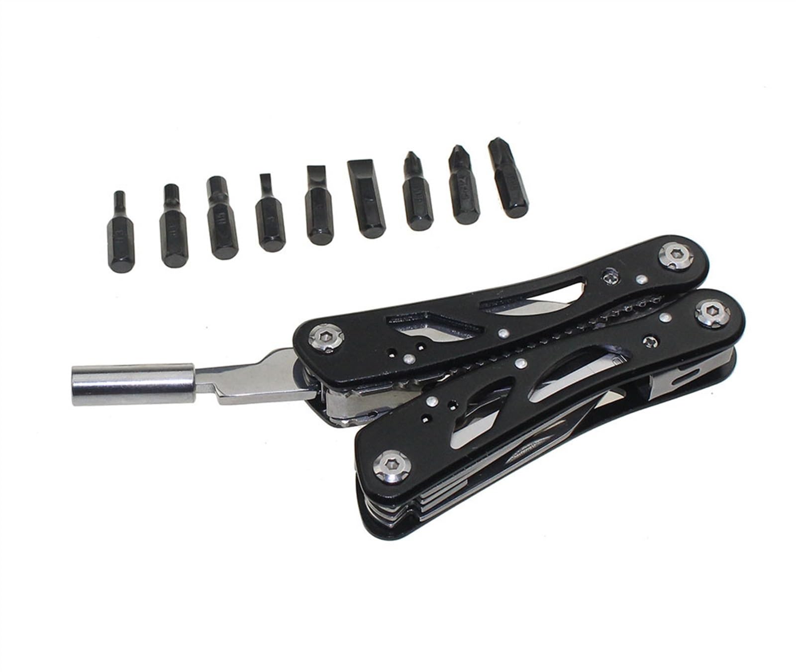 Couteau pliant multi-outils 24 en 1, 7 pouces, pince de poche Portable for la pêche, cyclisme, survie en plein air, Kit d'outils de réparation de vélos EDC
