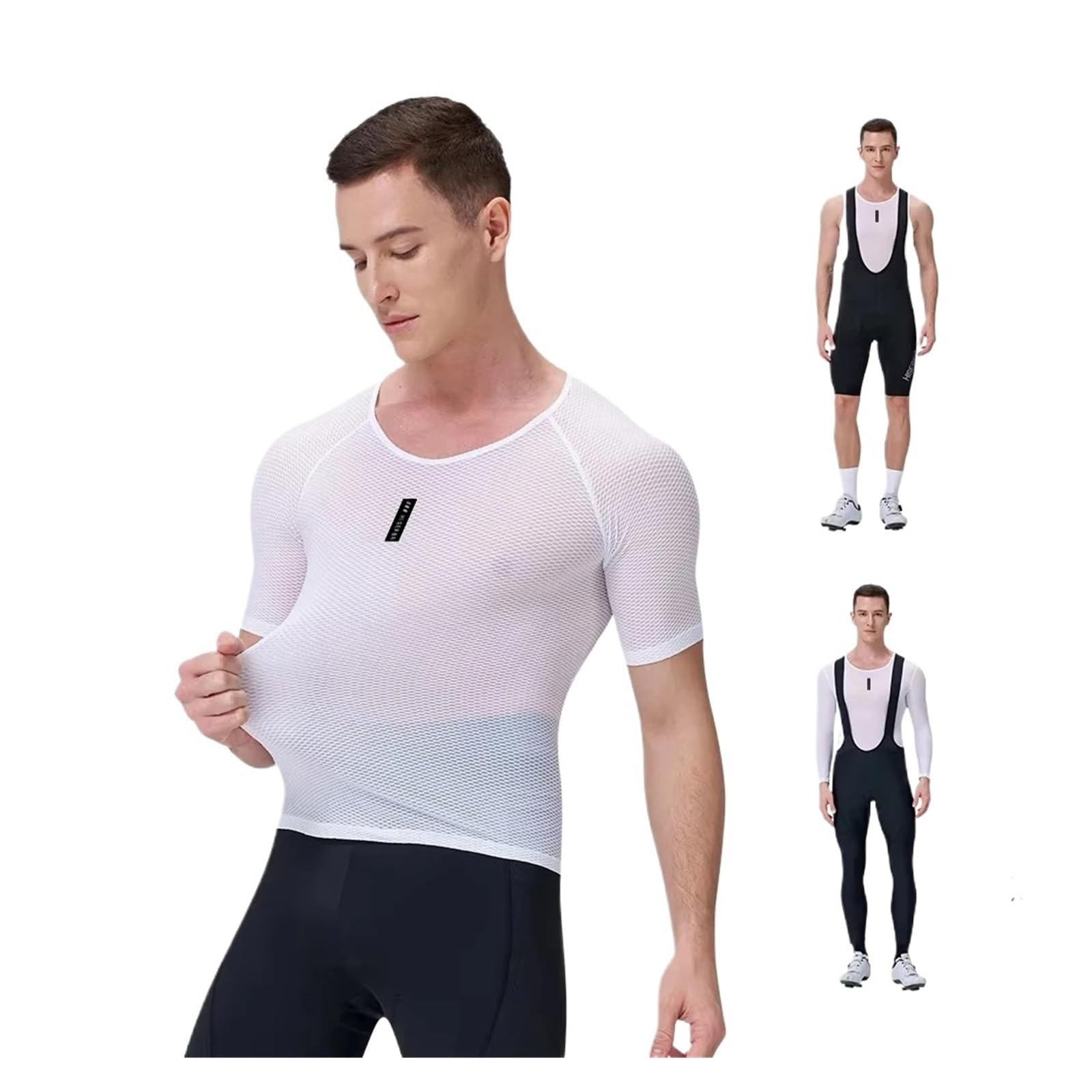 Maglia Intima Ciclismo Canotta da Ciclismo Estiva da Uomo, Traspirante, ad Asciugatura Rapida, in Rete, for MTB e Bici da Strada(Color 10,XL)
