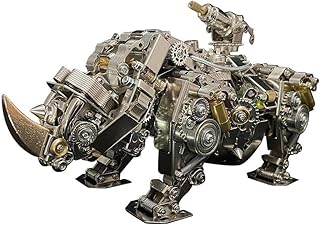 Mini Animal Puzzle Toy Set, Desk Decor Metal Puzzle 3D Metal Puzzle with Colorful Lights,for Adults Brain Teaser Puzzles Mechanical Decor Model Kits for Ages 14 & Up Assembly Tools Model Toy