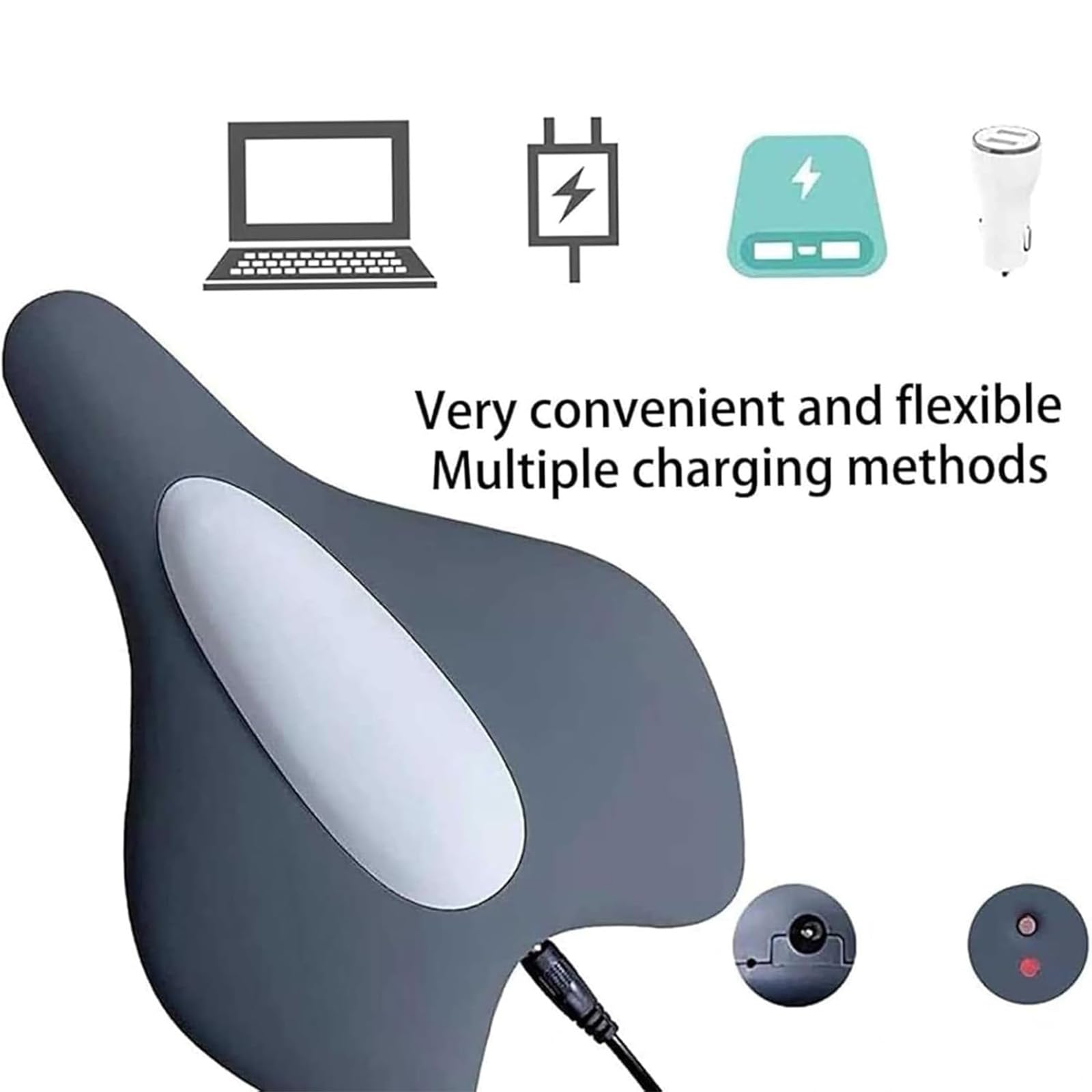 Pelvic Floor Trainer for Women and Men, 5-Speed Adjustment 3 Modes, USB-C Rechargeable Pelvic Floor Trainer, Portable Gym Yoga Exercise (Gray) - 2