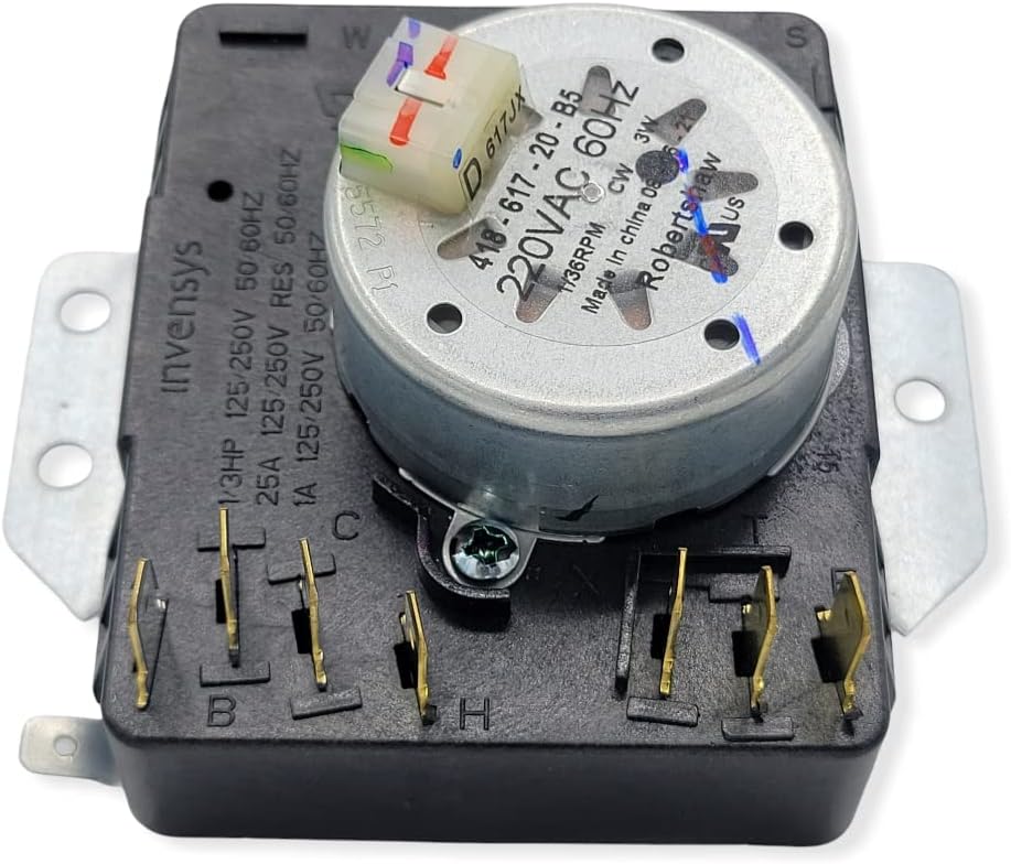 Dryer Timer Compatible for Whirlpool Replaces W10185972 WPW10185972 1481701 AH2348527 EA2348527 PS2348527
