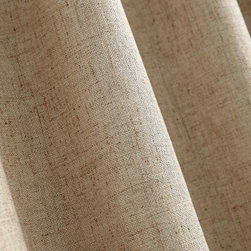 Curtain Valances for Windows Burlap Linen Window Curtains for Kitchen Living Dining Room 58 x 15 inch 1 Valance Linen Coffee