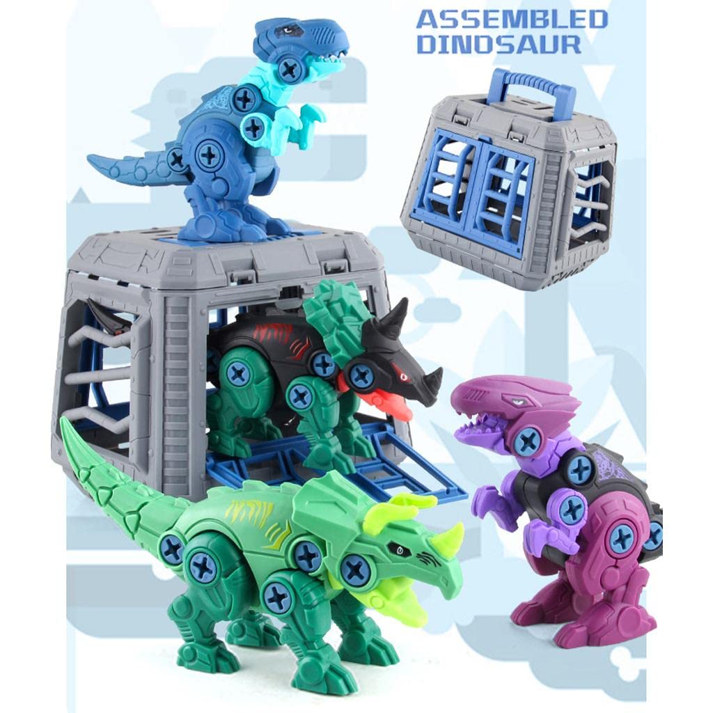 54 Pezzi Fossile Dinosauro Ornamento Scheletro Modellino Figurina PVC Facile da Montare Educativo Adatto per Regali Bambini Collezione Studio