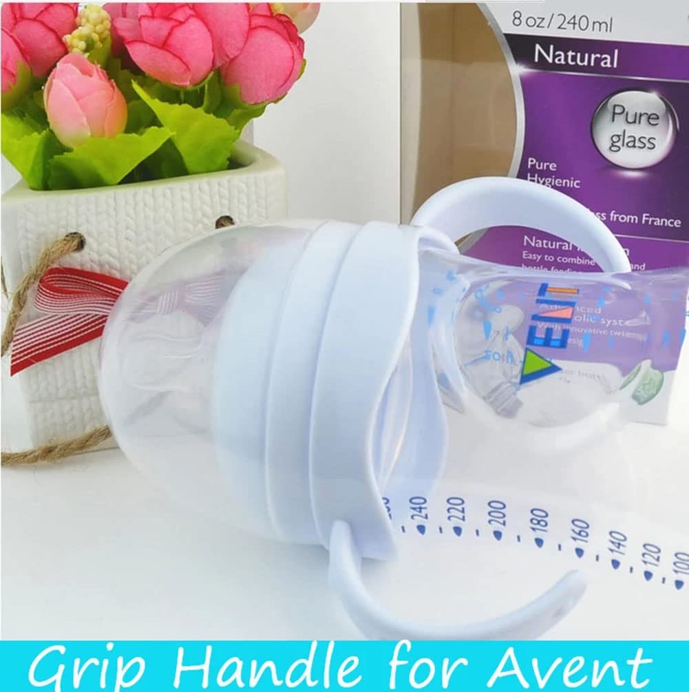 Morofme 2 manici per biberon Avent Natural Wide Mouth in vetro PP, accessori per biberon