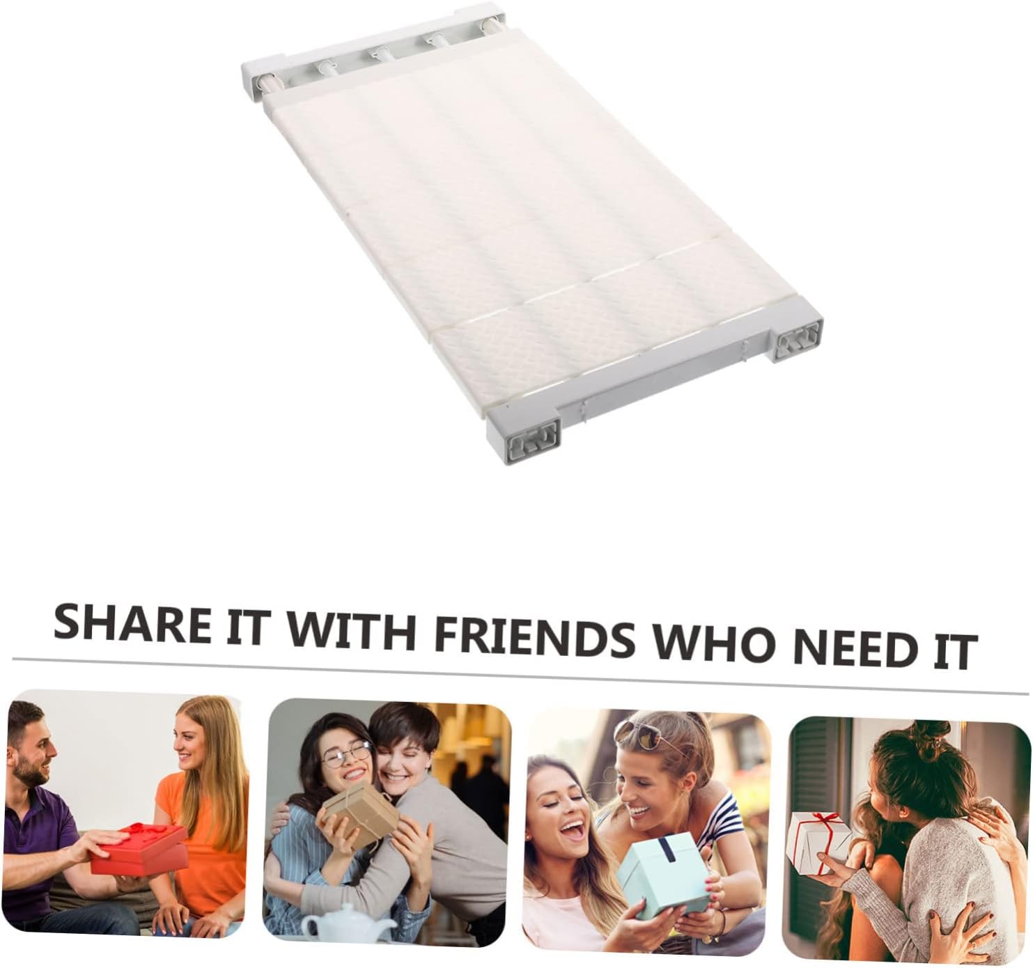Space-Saving Wardrobe Partition Closet Organization Rack Tension Shelf Sturdy Abs Material Easy Adjustment