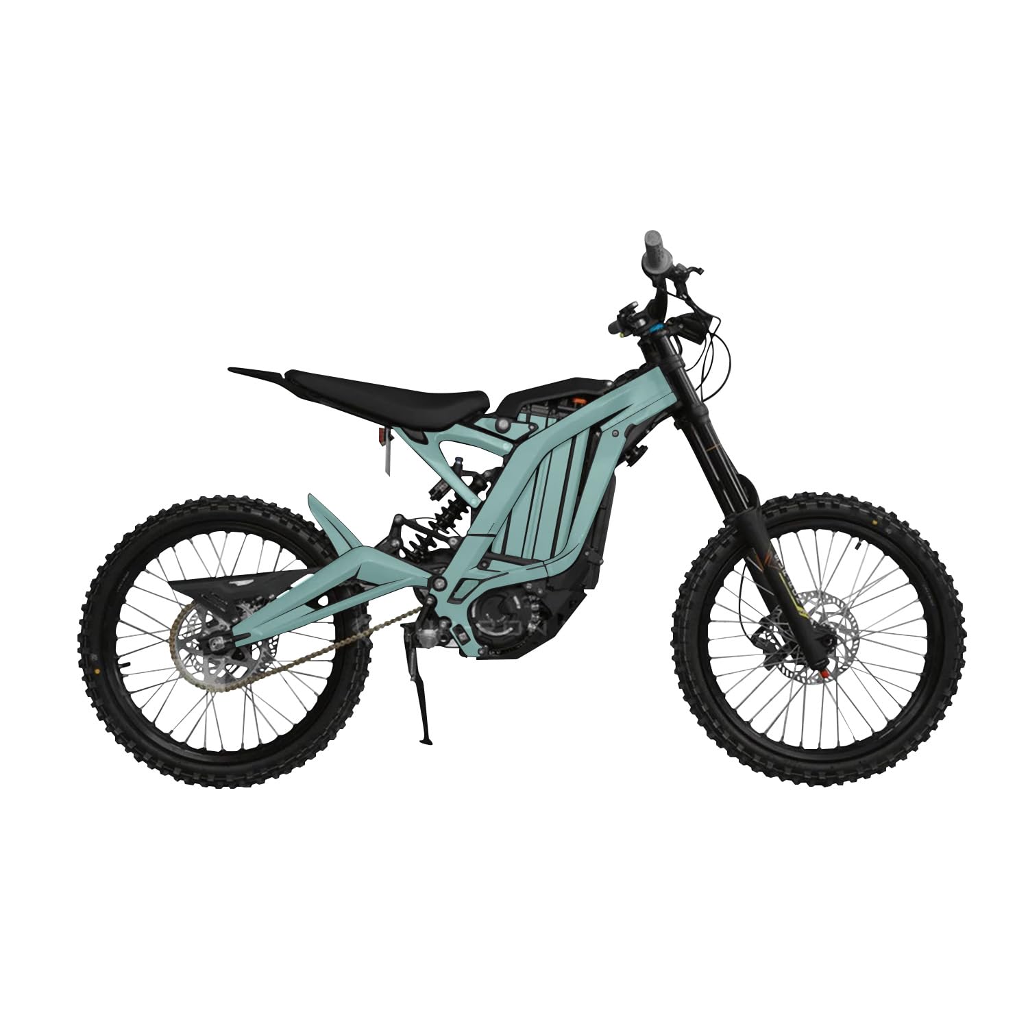 Surron Light Bee Graphics Kit Wrap - Solid Seafoam - Sur-Ron Skin - Premium 3M Vinyl Protective Wrap Decal Cover - Easy to Apply | Crafted in The USA by MightySkins