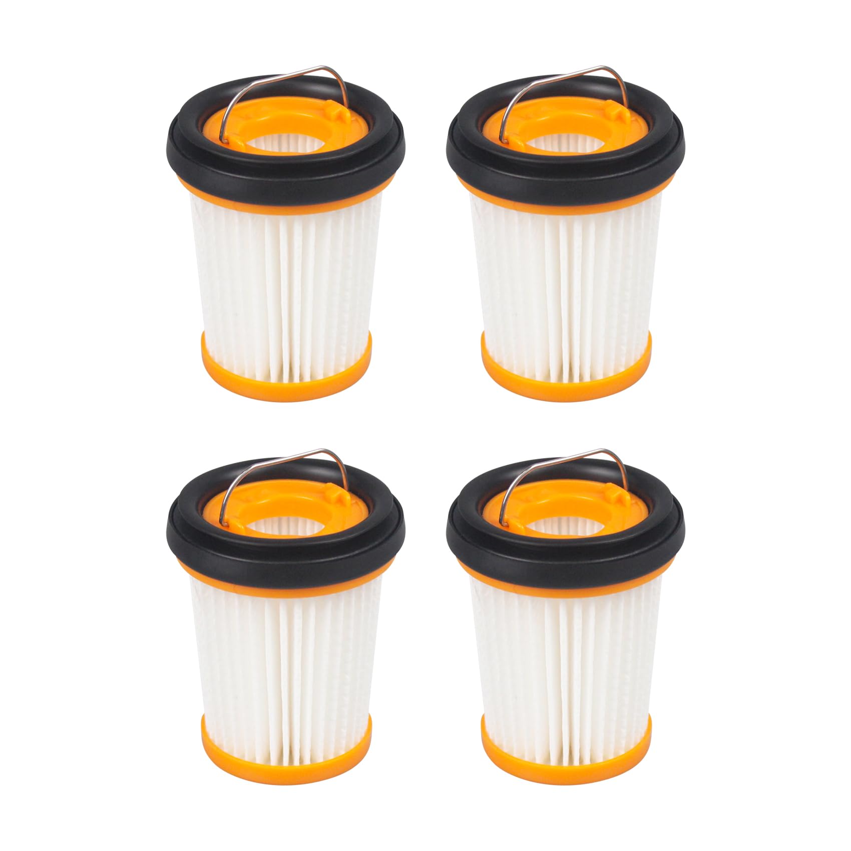 WV201 Wandvac Filter Replacement Filter Compatible with Shark WV201RGBRN WV201BK WV201BLBRN WV201WH WV201 Wandvac Handheld Vacuum ion W1 S87 cord-free WV200,WV205,WV220,QV201 Part # XHFWV200 (4 Pack)