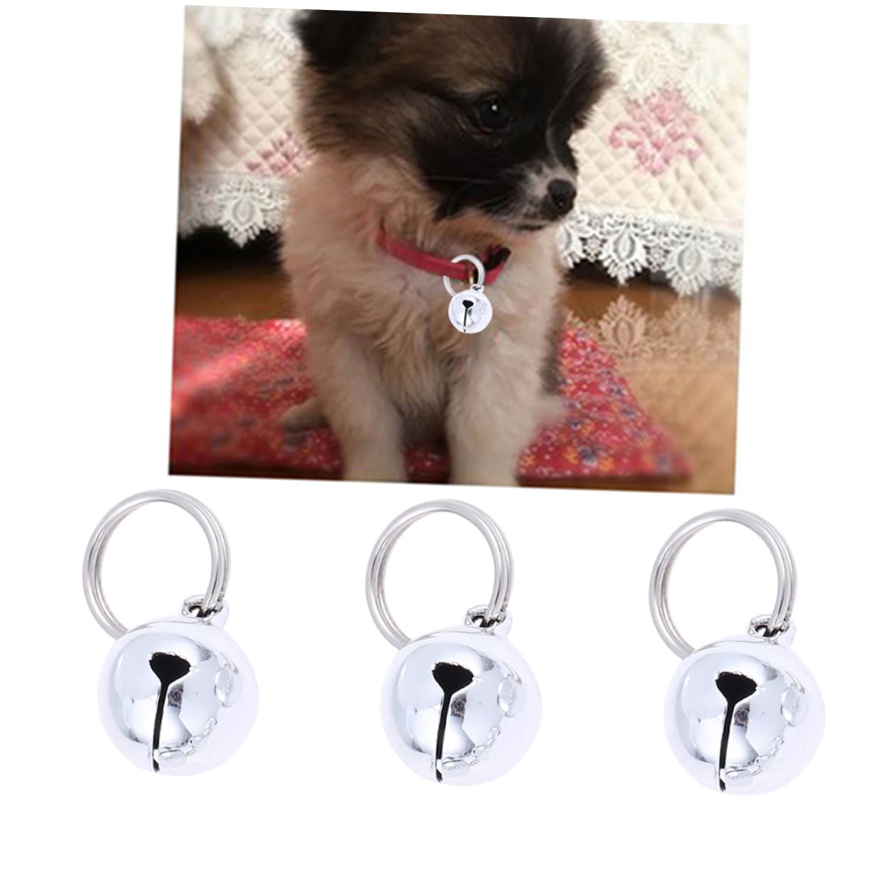 BESPORTBLE Pet Collar Pendant Bells 18mm Cat Dog Bells Christmas Jingling Bells Pet Accessories Bell for Dog Collar