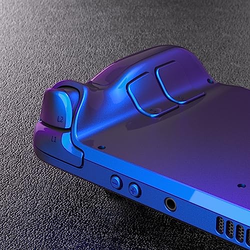 Image of eXtremeRate DIY Full Set Shell with Buttons for Steam Deck LCD, Custom Faceplate Back Plate Replacement Shell for Steam Deck LCD - Chameleon Purple Blue [Console NOT Included]