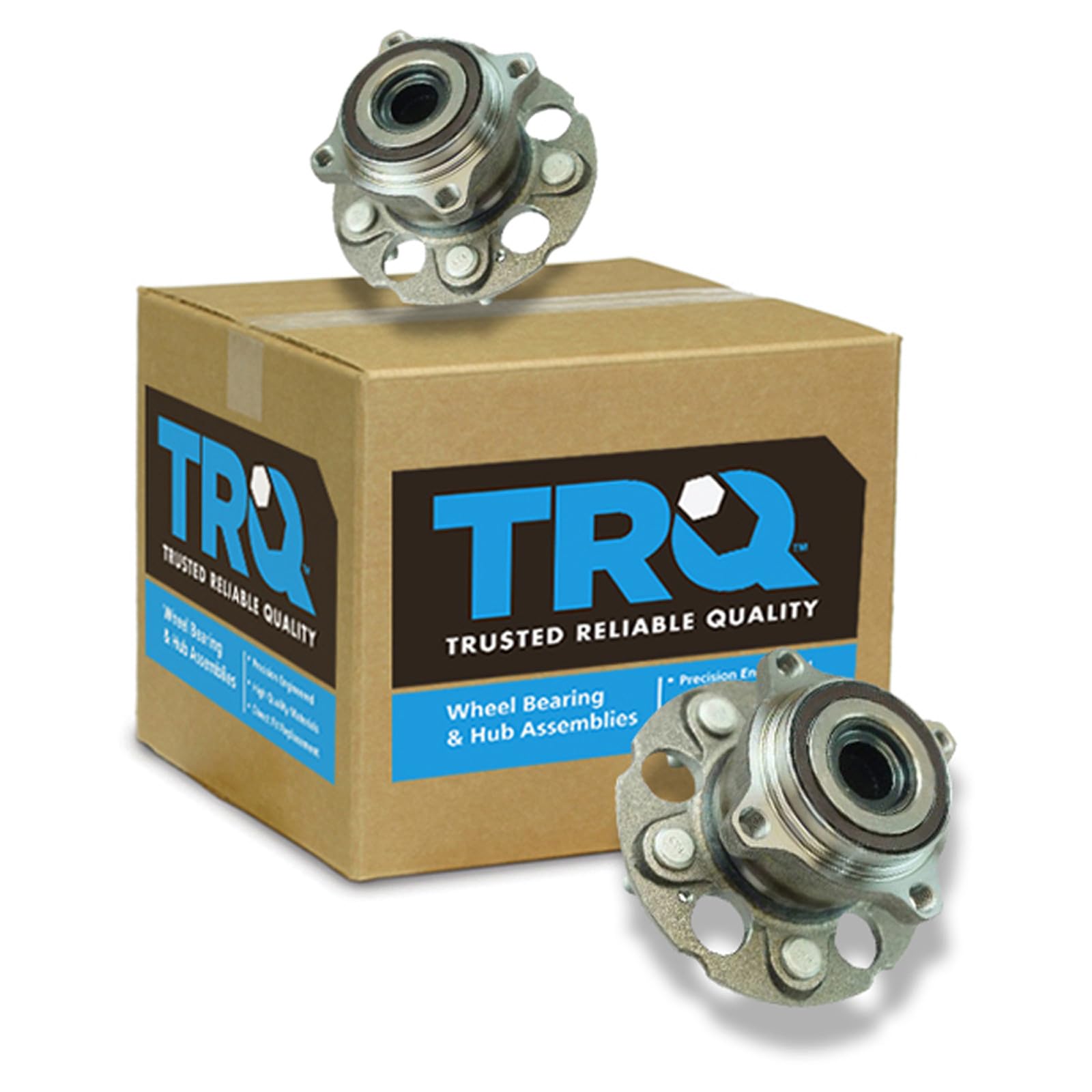 TRQ Rear Driver and Passenger Side Wheel Bearing and Hub Assembly Set 2