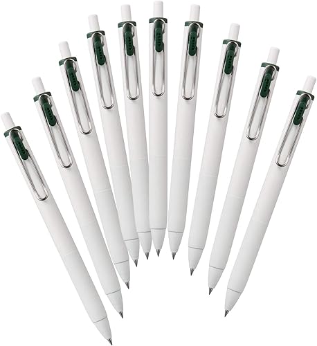 Miniatura 10 de Mitsubishi Pencil Uni-Ball One UMNS38.68 - Bolígrafos de gel, 0.01 pulgadas (0.015 in), rosa bebé, caja de 10 bolígrafos