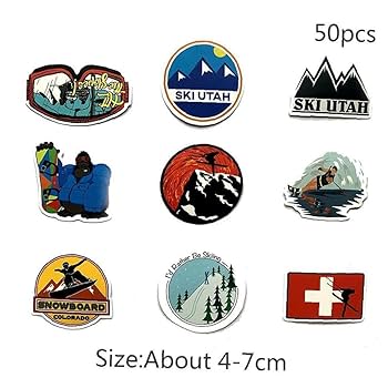 スキーシール Amazon.co.jp: スキーステッカー スノー マウンテン