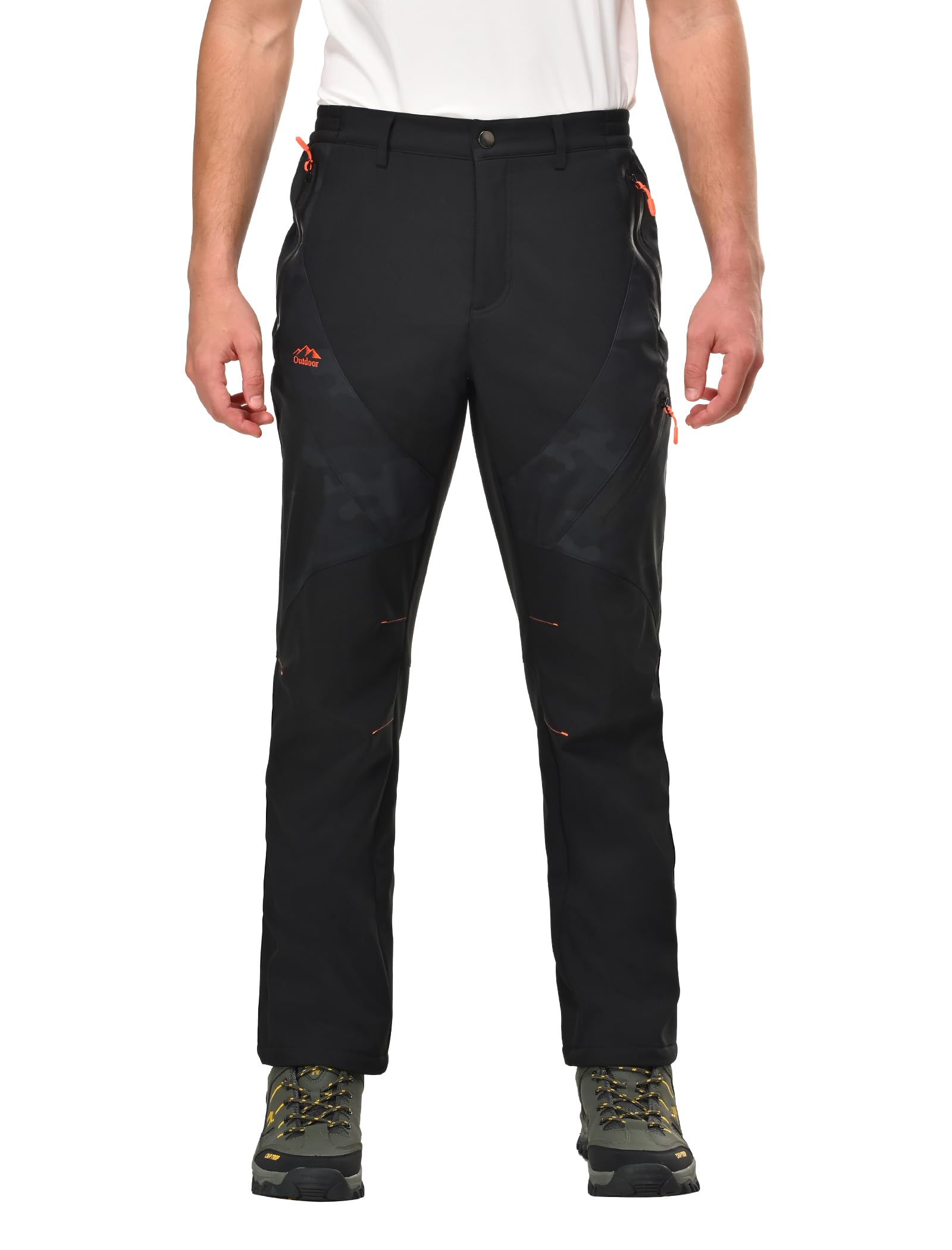 Zoofly Pantalones Invierno Hombre Trekking Hombre Impermeables Pantalon Trekking Hombre Invierno Calentar Escalada Senderismo Esquiar Aire Libre Pantalon Trekking Hombre Invierno