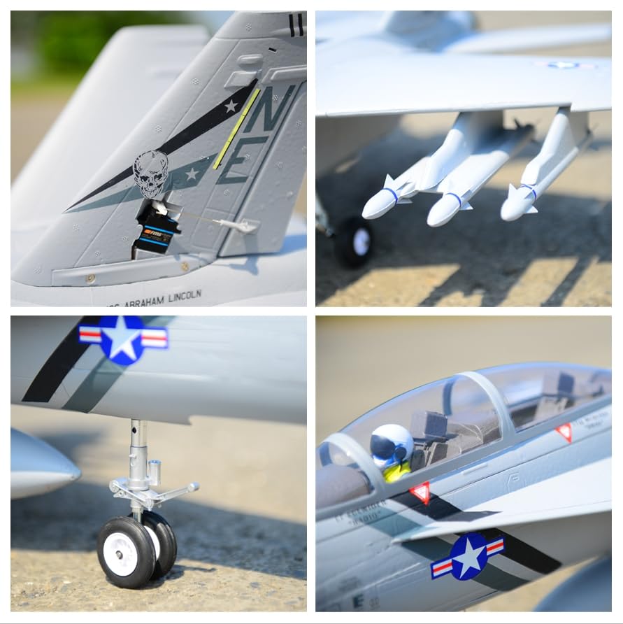 Amazon.com: Fms Avión RC para adultos F-18 2.756 in Super Hornet