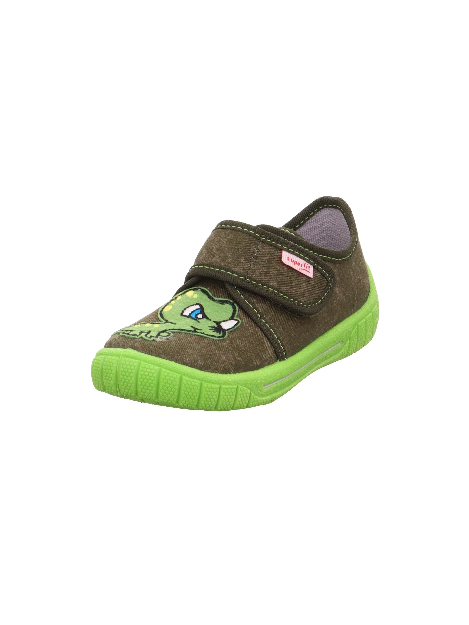 Superfit Boys Bill Slippers, Green 7010, 4 UK