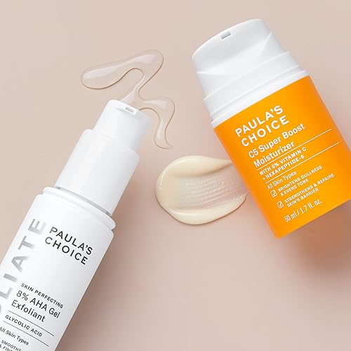 Miniatura 2 de Paula's Choice 8% AHA Gel Exfoliante sin enjuague con ácido glicólico + C5 Super Boost hidratante con 5% de vitamina C, dúo para daños solares,