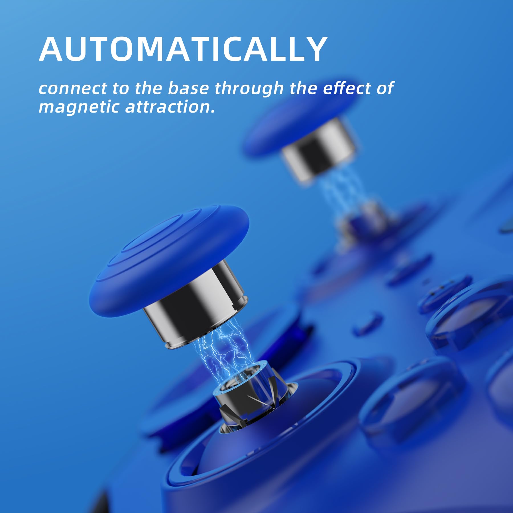 eXtremeRate 13 en 1 Component Pack Kit para Xbox Elite Series 2 Control 6 Joysticks Metálicos & Herramienta de Ajuste 2 D-Pads 4 Paletas para Xbox Elite Series 2 Core-Azul & Plata Metalizado