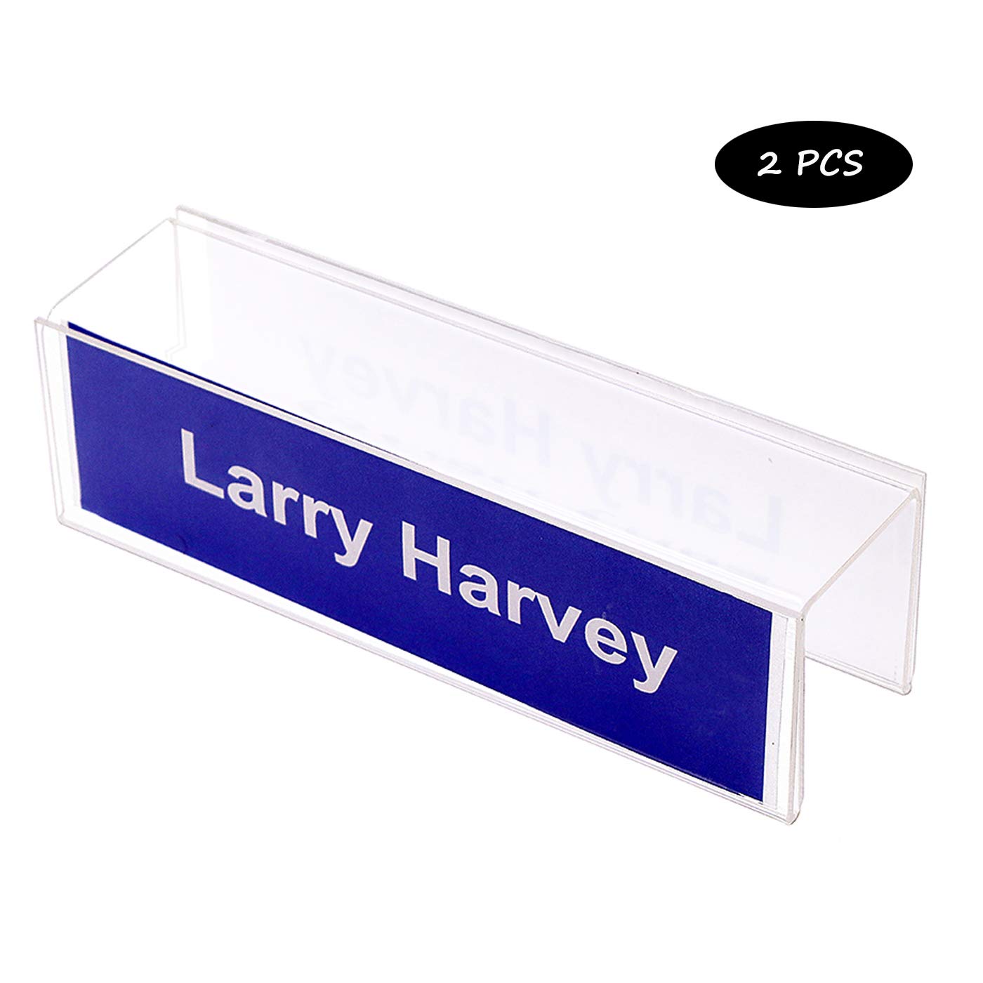 Single-Sided Cubicle Name Plate Holder 8-1/2\" Wide X 2-1/2\" High X 2-1...