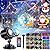 SHEDALED Halloween Projector Lights Outdoor, LED Christmas Projector Lights Outdoor Waterproof with Remote Control, Holiday Projector for Halloween, Christmas, Party, Yard, Garden Decorations