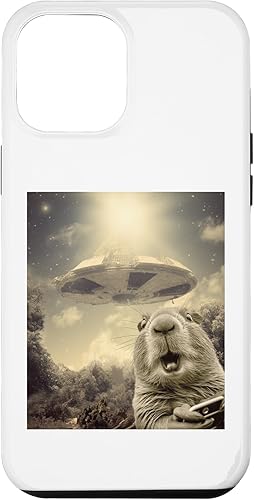 iPhone 15 Pro Max Capybara UFO Alien Weirdcore Aesthetic Artwork Case