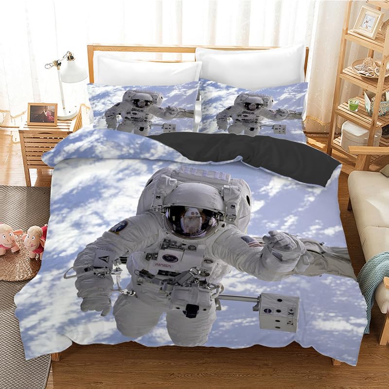 Parure de lit 140x200 en microfibre 110g/㎡ ultra douce et résistante impression 3D