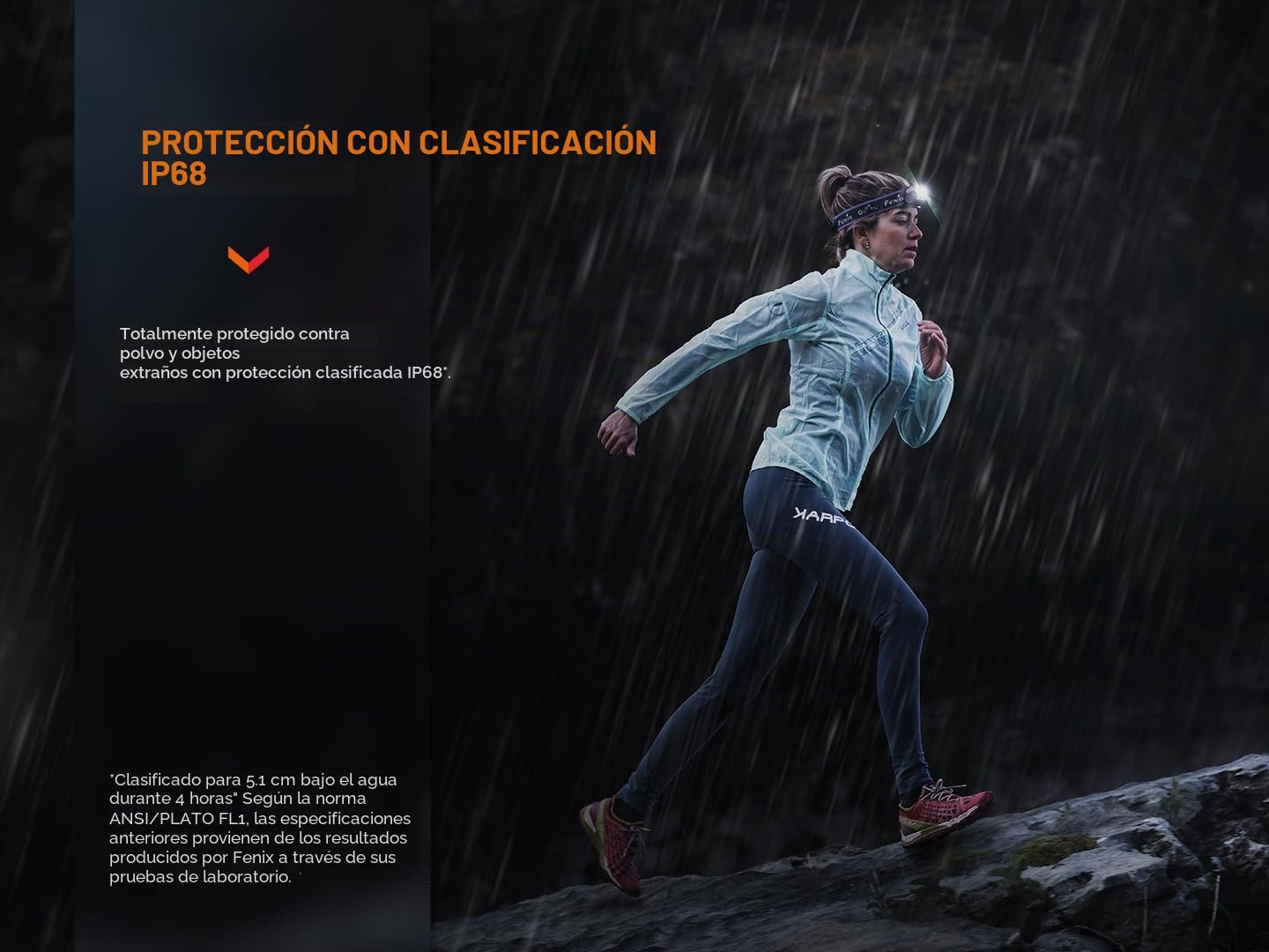 FENIX HM65R-T v2.0 - Linterna frontal recargable ligera para correr y al aire libre | 1600 lúmenes | 170 m | 300 horas máximo | Diadema deportiva ajustable de clic bidireccional | Vigas blancas y