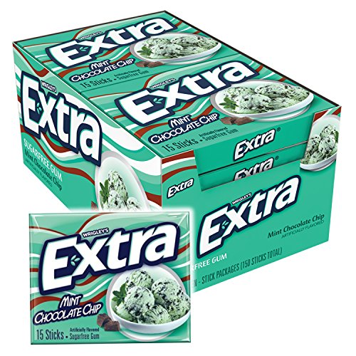 Wrigley's Extra Delights Mint Chocolate Chip - 10/15 Stick Packs by Wm. Wrigley Jr. Compañía [Foods]