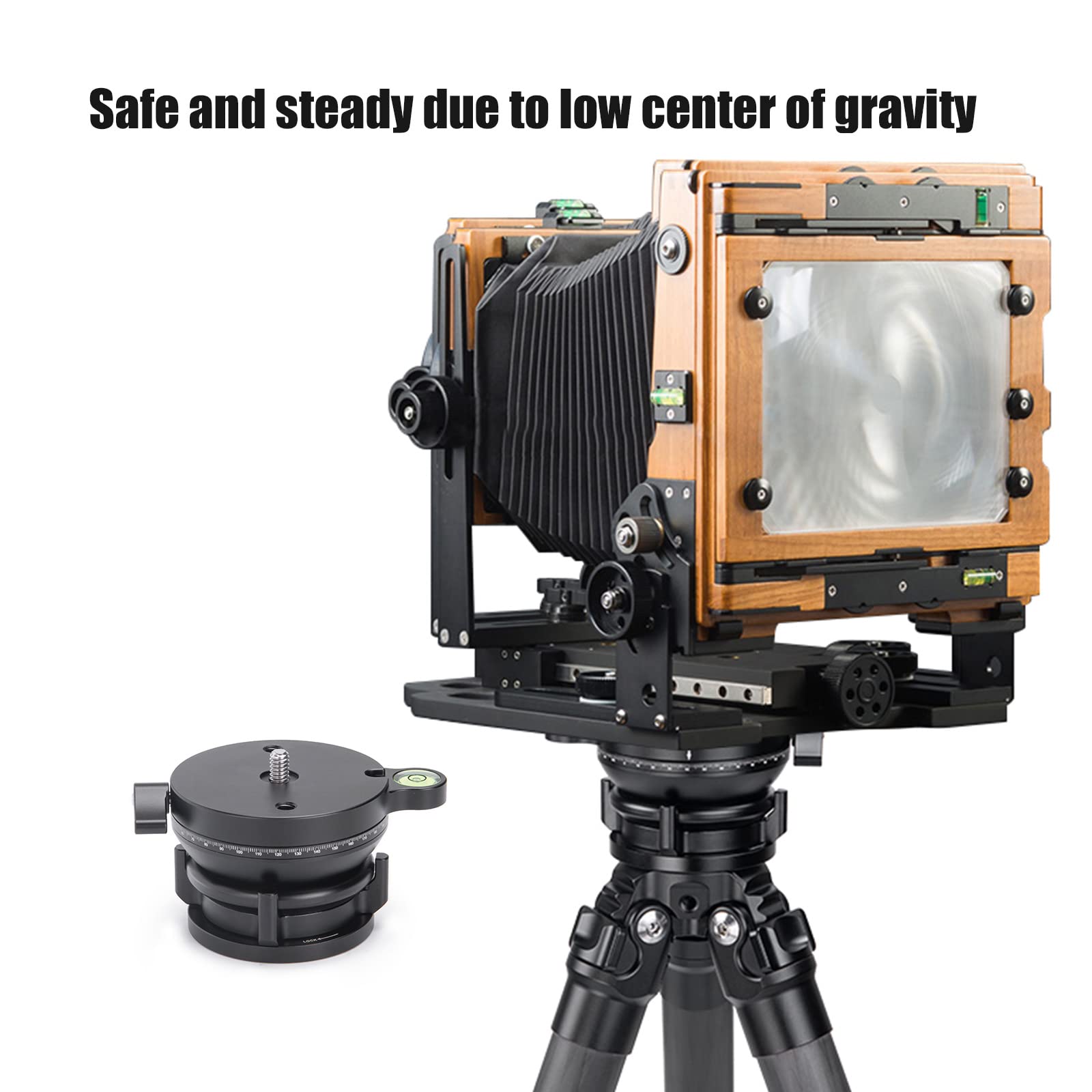 SUNWAYFOTO LB-68R 360 panoramiczna głowica statywu poziomującego, nośność 10 kg